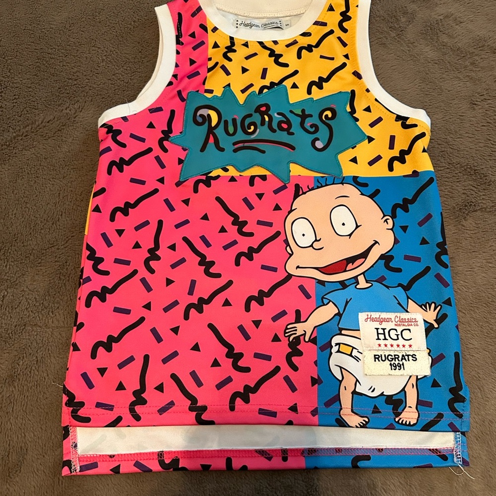 Nostalgia Rugrats Kids Tank Top - Pink, Yellow, Blue